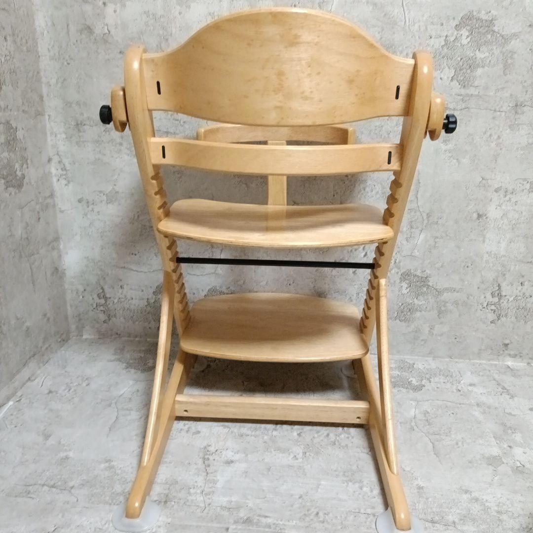 【美品】大和屋 すくすくチェア イーエヌ テーブル&ガード ナチュラル