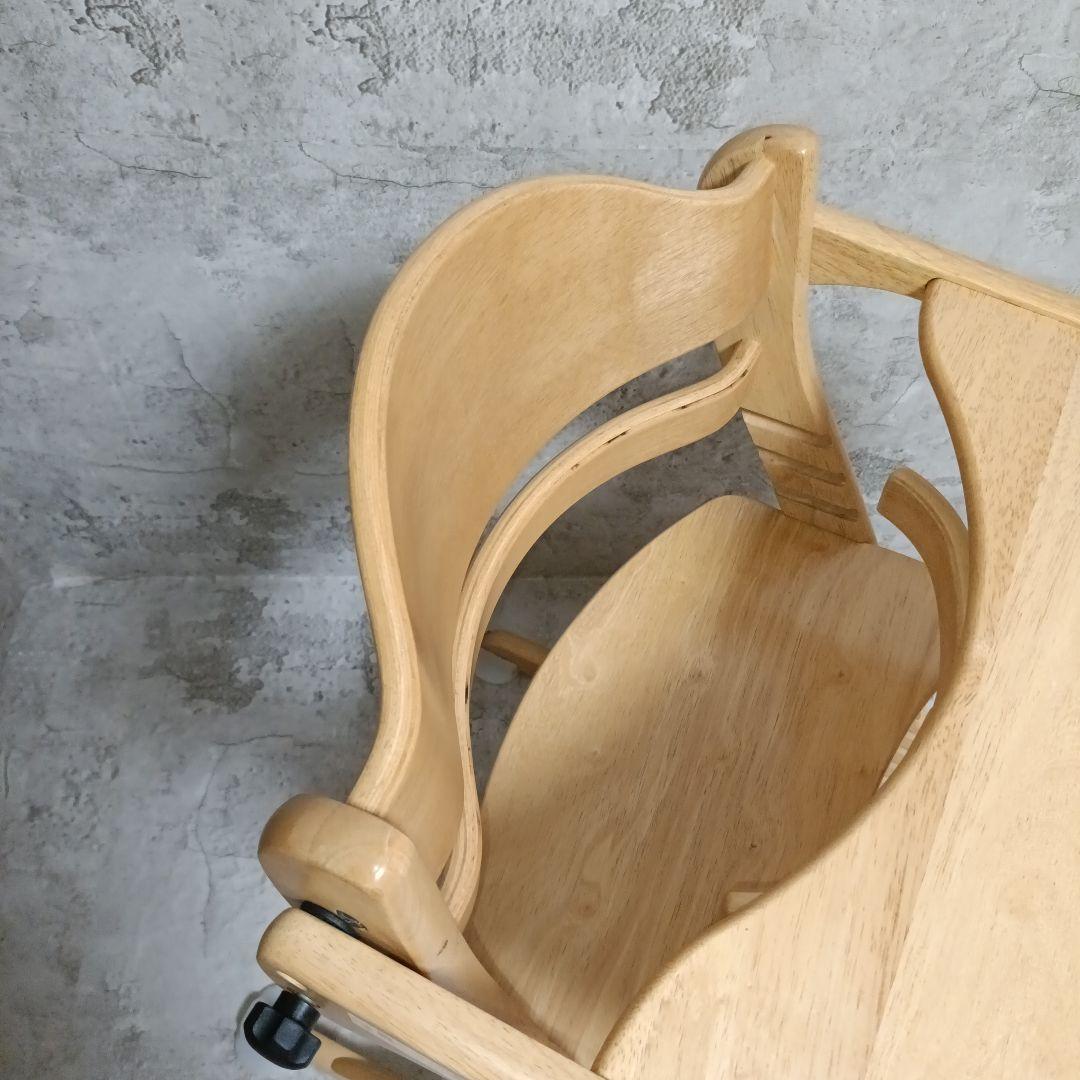 【美品】大和屋 すくすくチェア イーエヌ テーブル&ガード ナチュラル