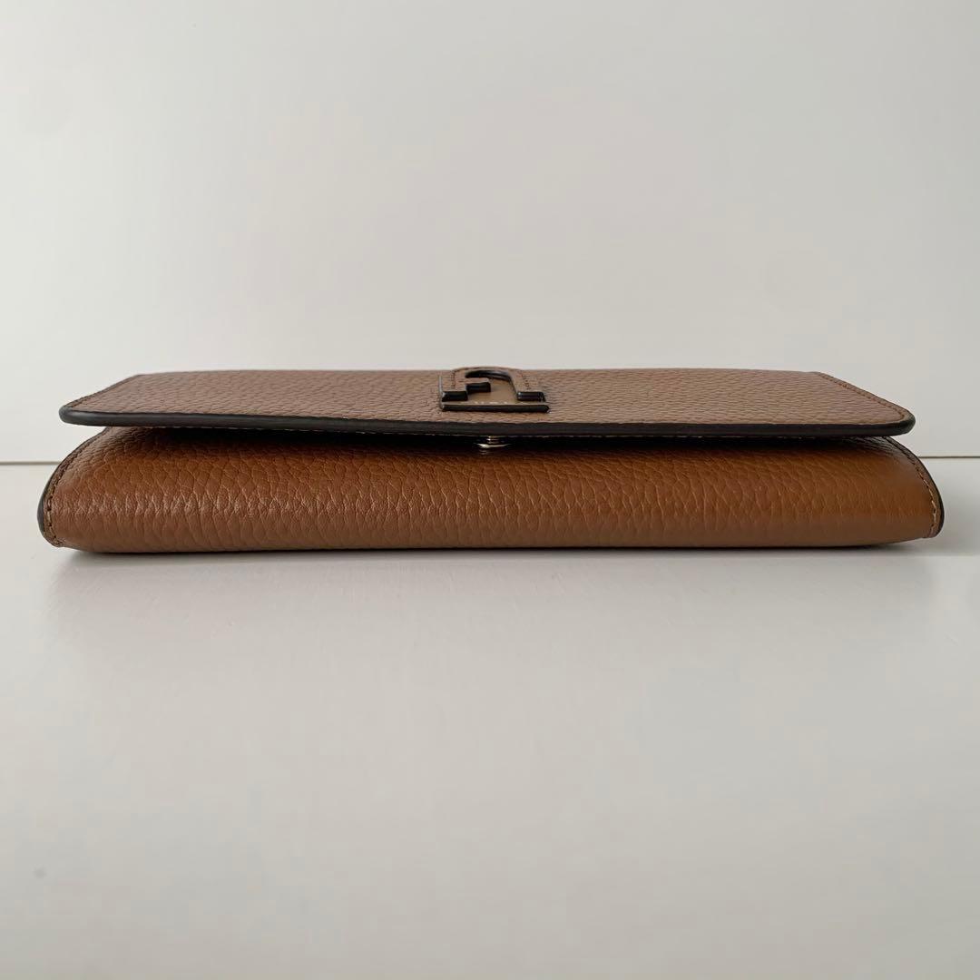 【FURLA】フルラ　ダフネ　長財布　ロングウォレット　ブラウン　ほぼ新品