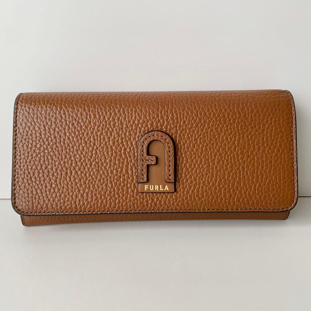 【FURLA】フルラ　ダフネ　長財布　ロングウォレット　ブラウン　ほぼ新品