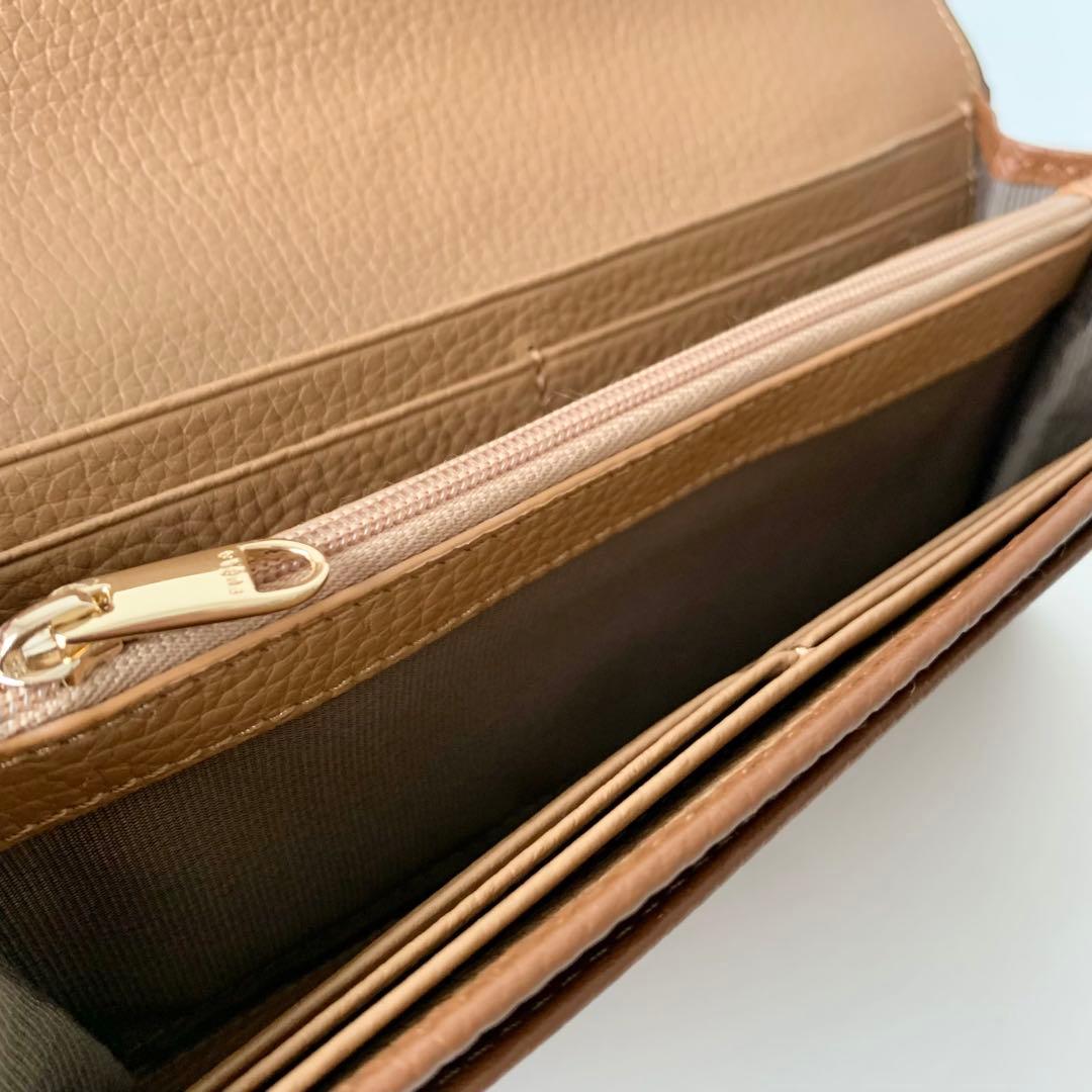 【FURLA】フルラ　ダフネ　長財布　ロングウォレット　ブラウン　ほぼ新品