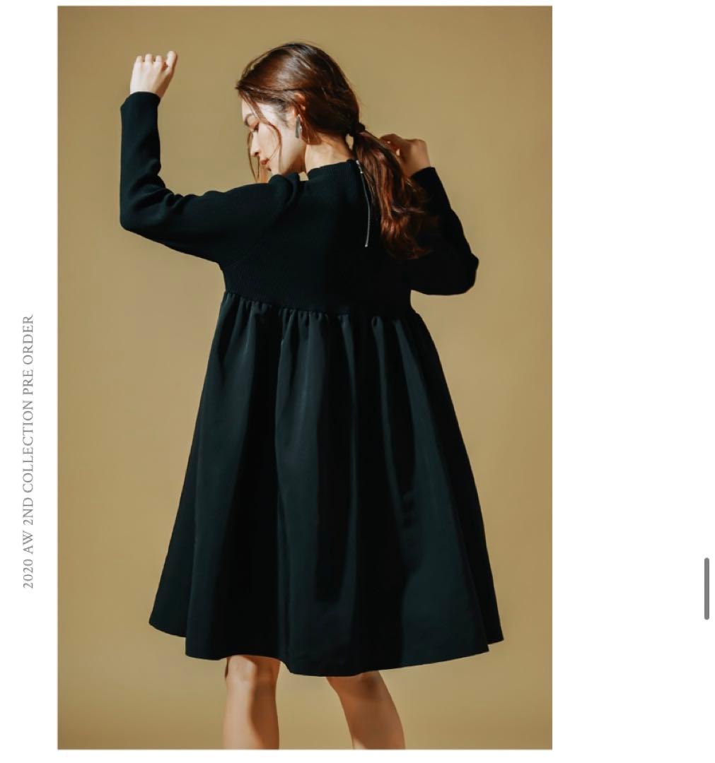 セルフォード　ドッキングAラインニットワンピース