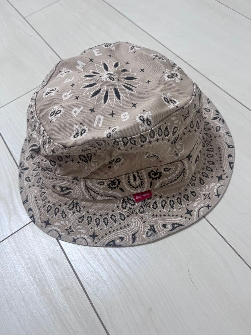 Supreme バケットハット Medium/Large バンダナ柄ペイズリー柄