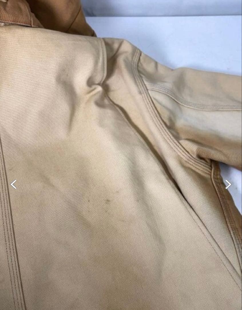 Carhartt ジャケット/M/コットン/CML/無地/日焼け跡有/フード付き