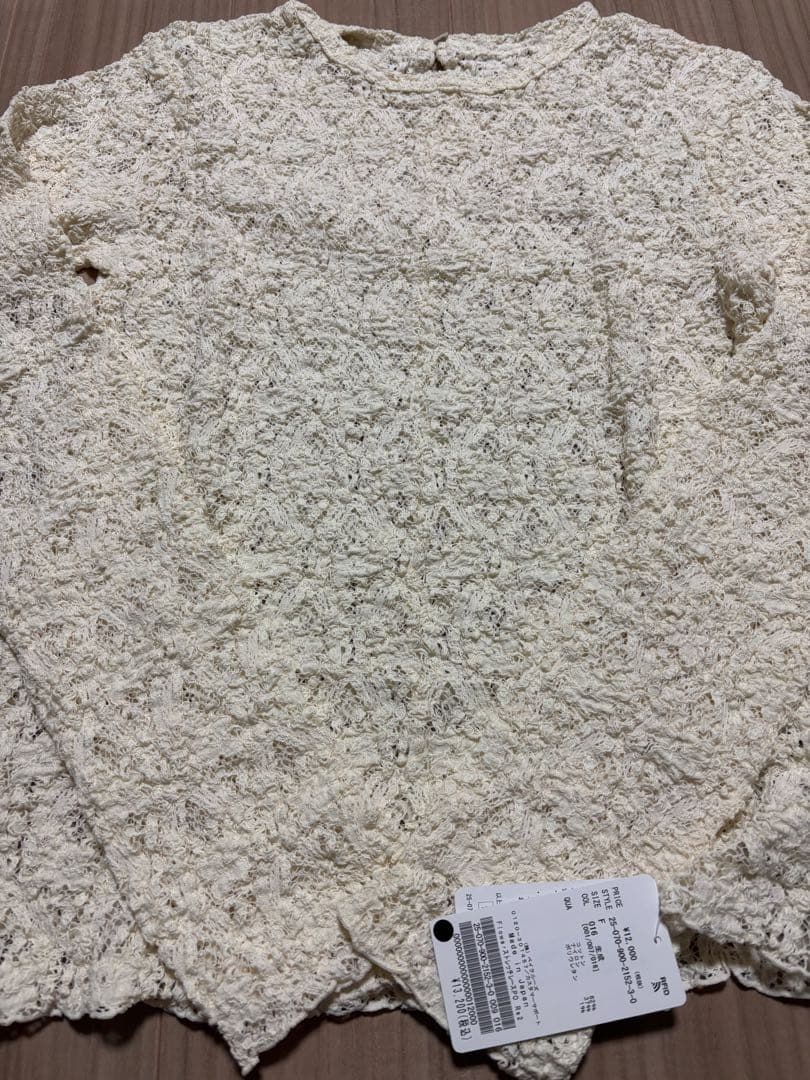 今季新品タグ付　イエナ☆Flowerストレッチレースプルオーバー