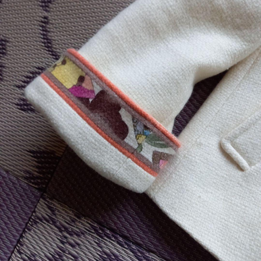 LEONARD アイボリー ウール コート