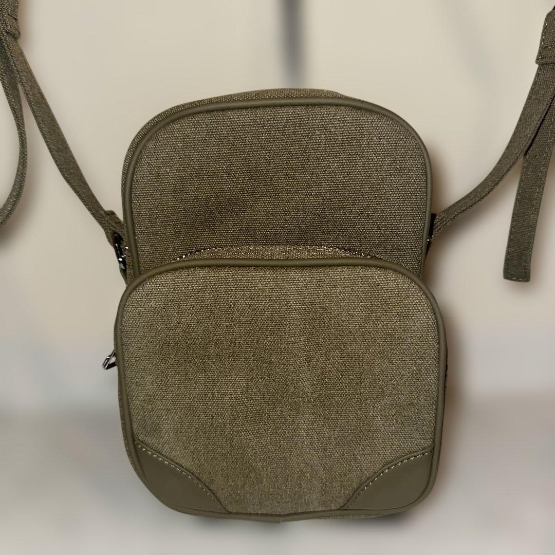 【数量限定】ヴィンテージコットン　ボックス　ショルダーバッグ