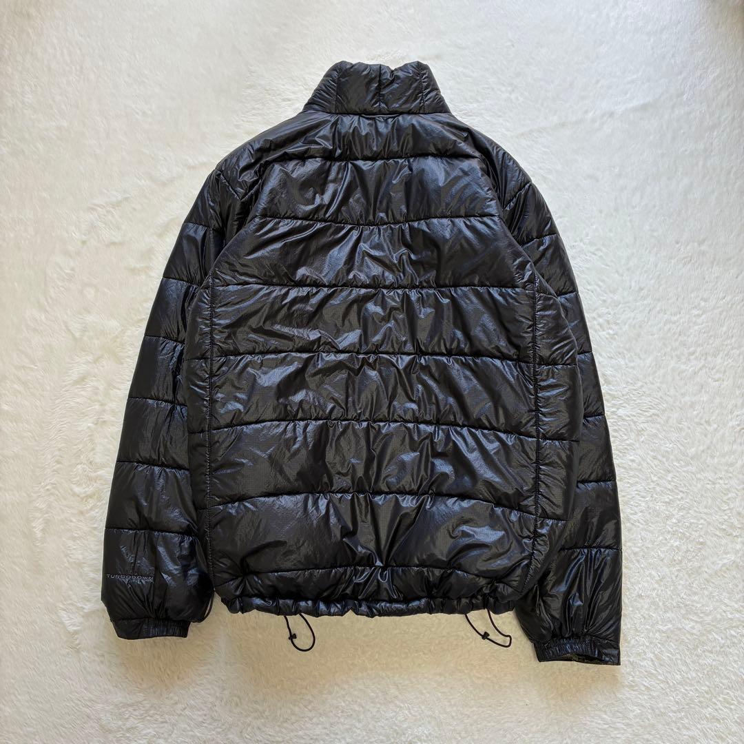 00s Columbia ダウンジャケット ドローコード 黒 XL