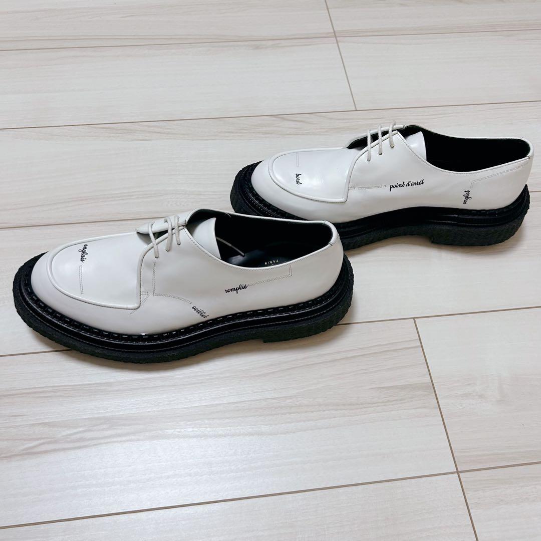 【希少】ADIEV PARIS アデュー ローファー メッセージ ホワイト 43