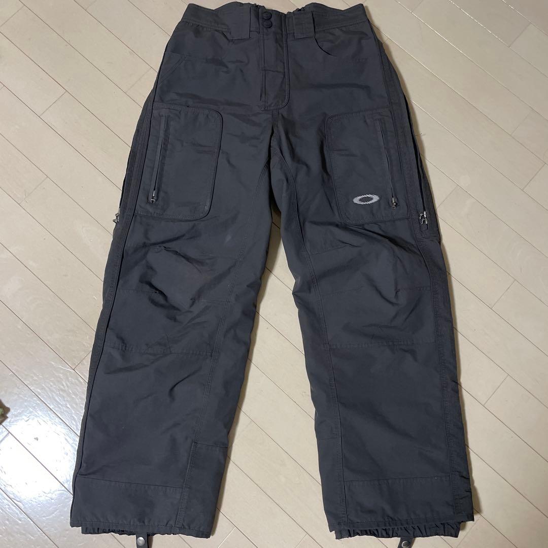90s archive OAKLEY software ギザロゴ 銀タグ パンツ