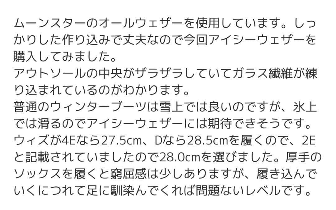 【新品】moonstar icyweather 28cm オールウェザー