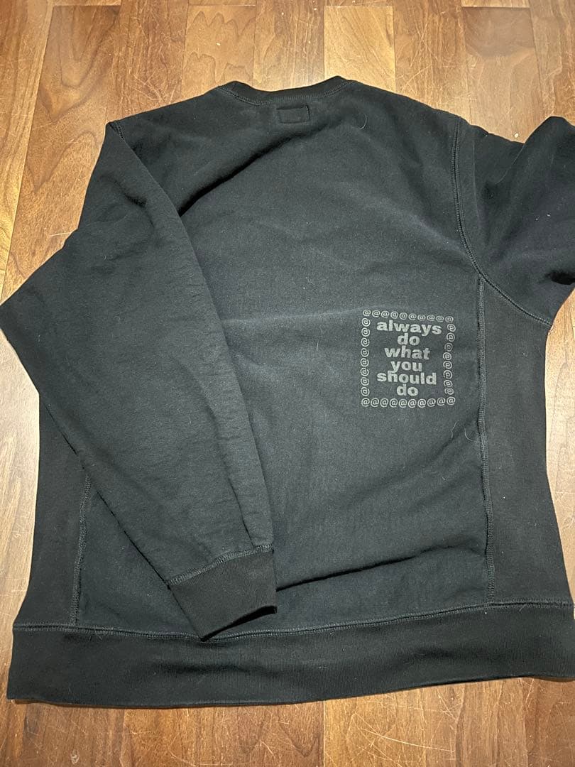 NOAH ALWAYS ブラック クルーネック スウェット