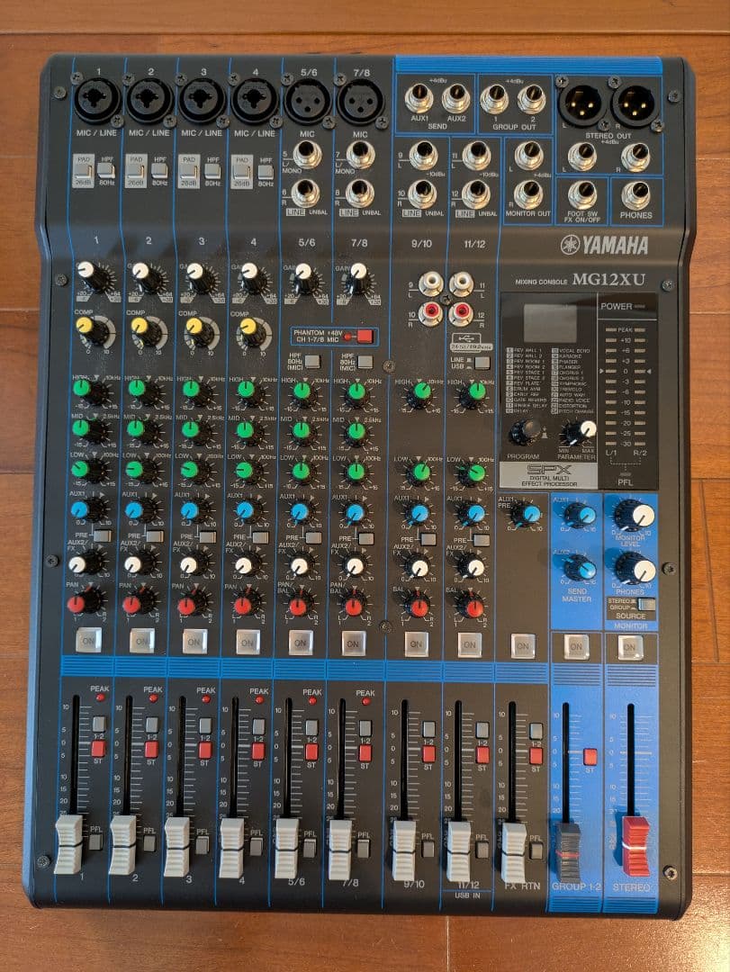 YAMAHA MG12XU アナログミキサー コンデンサーマイク付き