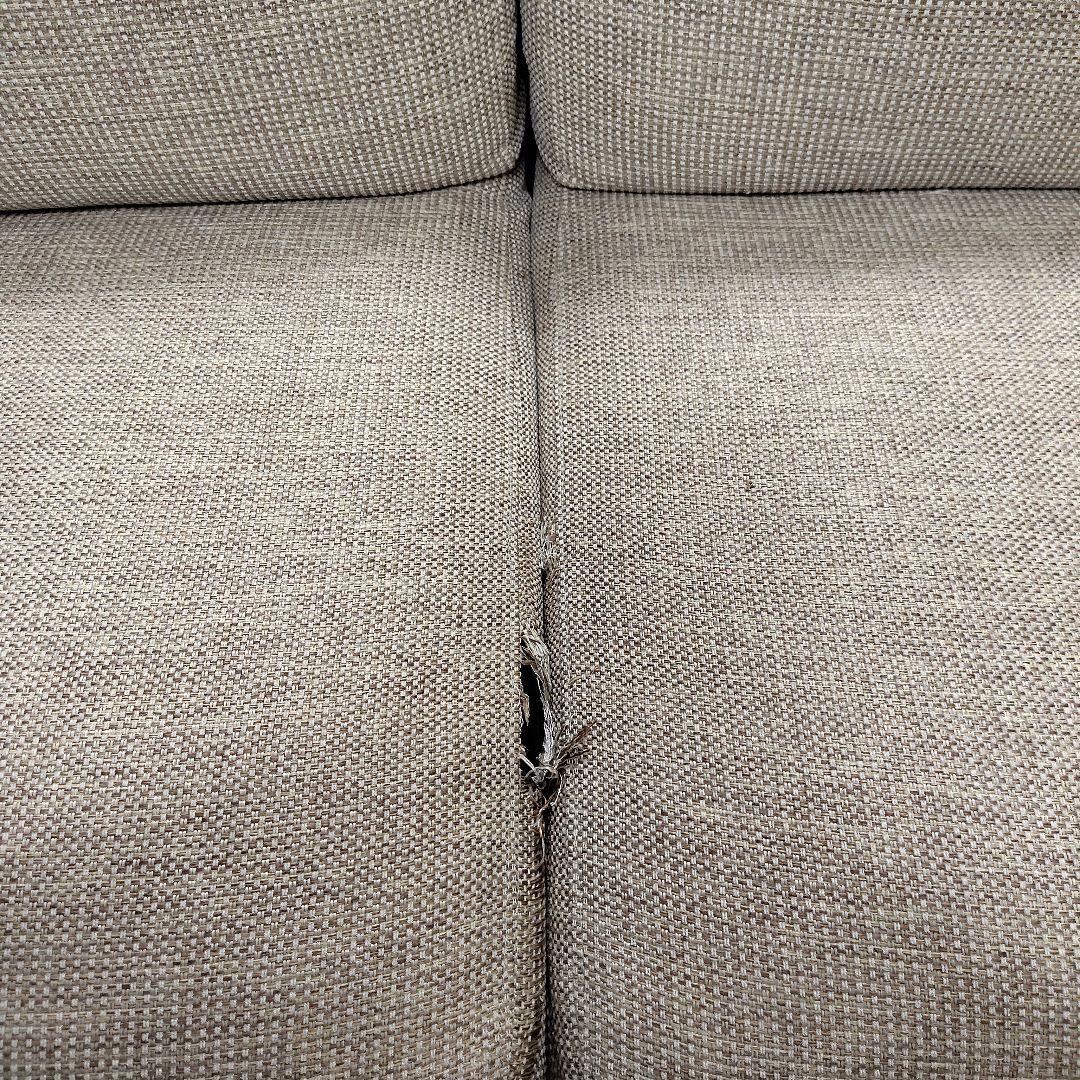 無印良品　ゆったり座れるアームレスソファ　3人掛け