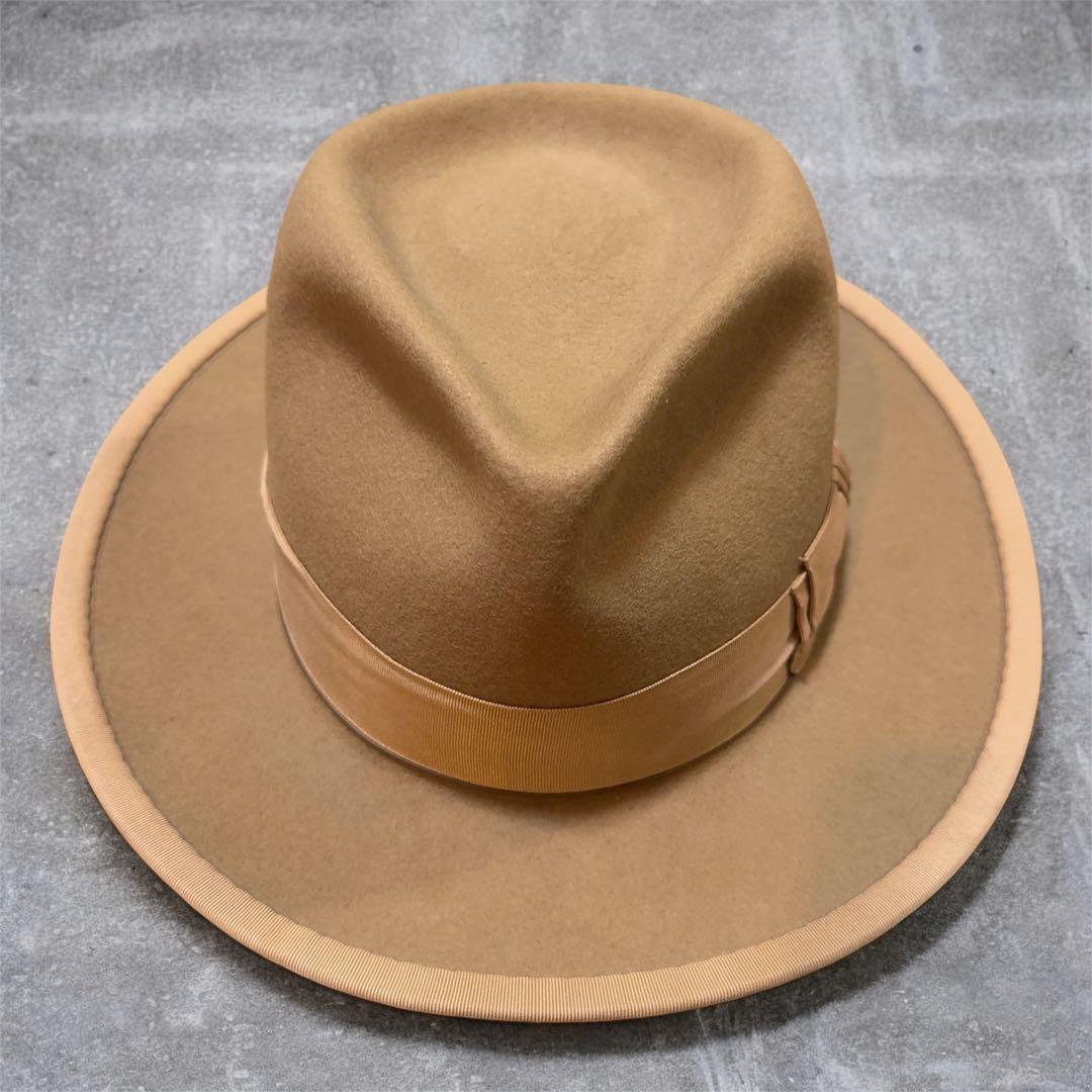 【美品】エイチダブリューアンドコー　ハット　ポイントエイチ　ベージュ