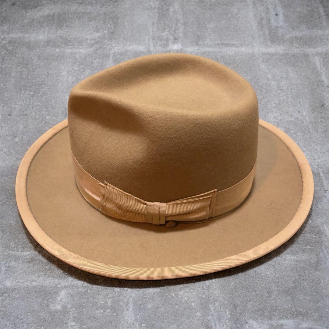 【美品】エイチダブリューアンドコー　ハット　ポイントエイチ　ベージュ