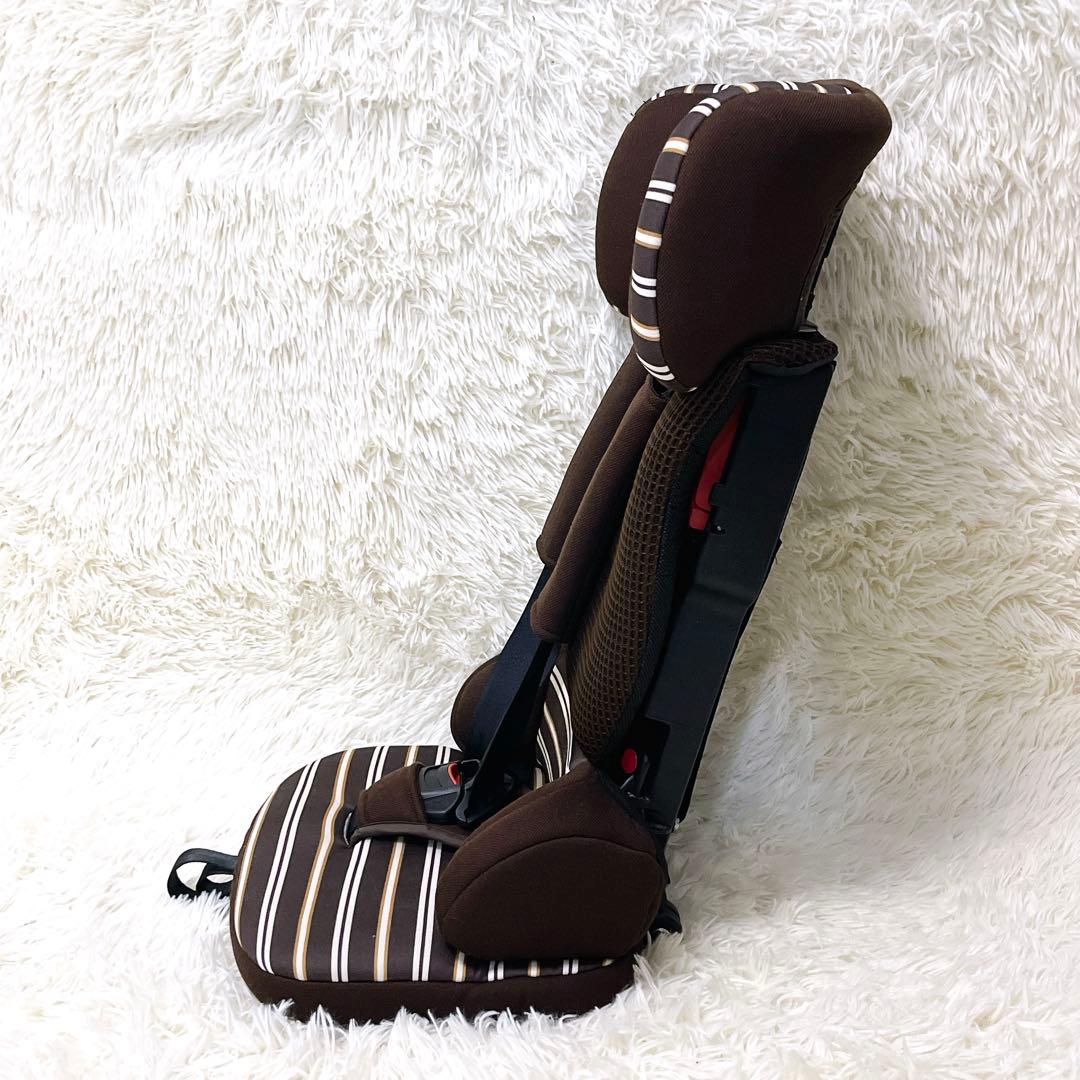 日本育児 トラベルベスト ECプラス ブラウン ボーダー ジュニアシート