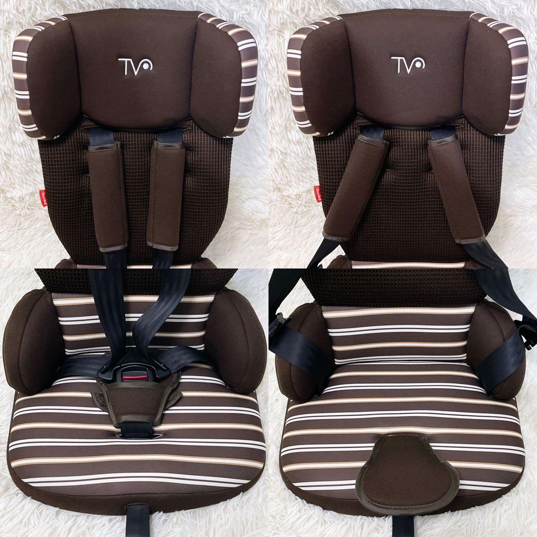 日本育児 トラベルベスト ECプラス ブラウン ボーダー ジュニアシート