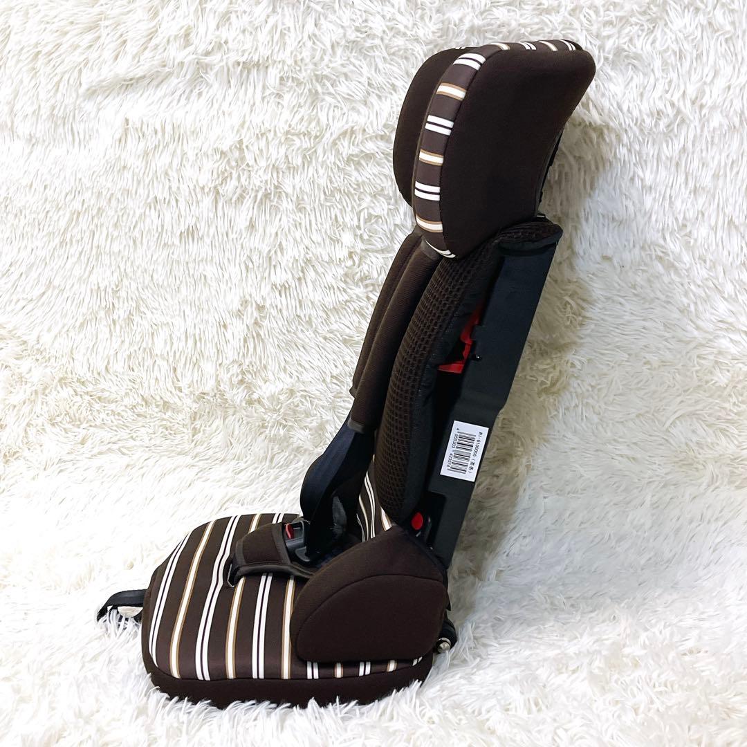 日本育児 トラベルベスト ECプラス ブラウン ボーダー ジュニアシート