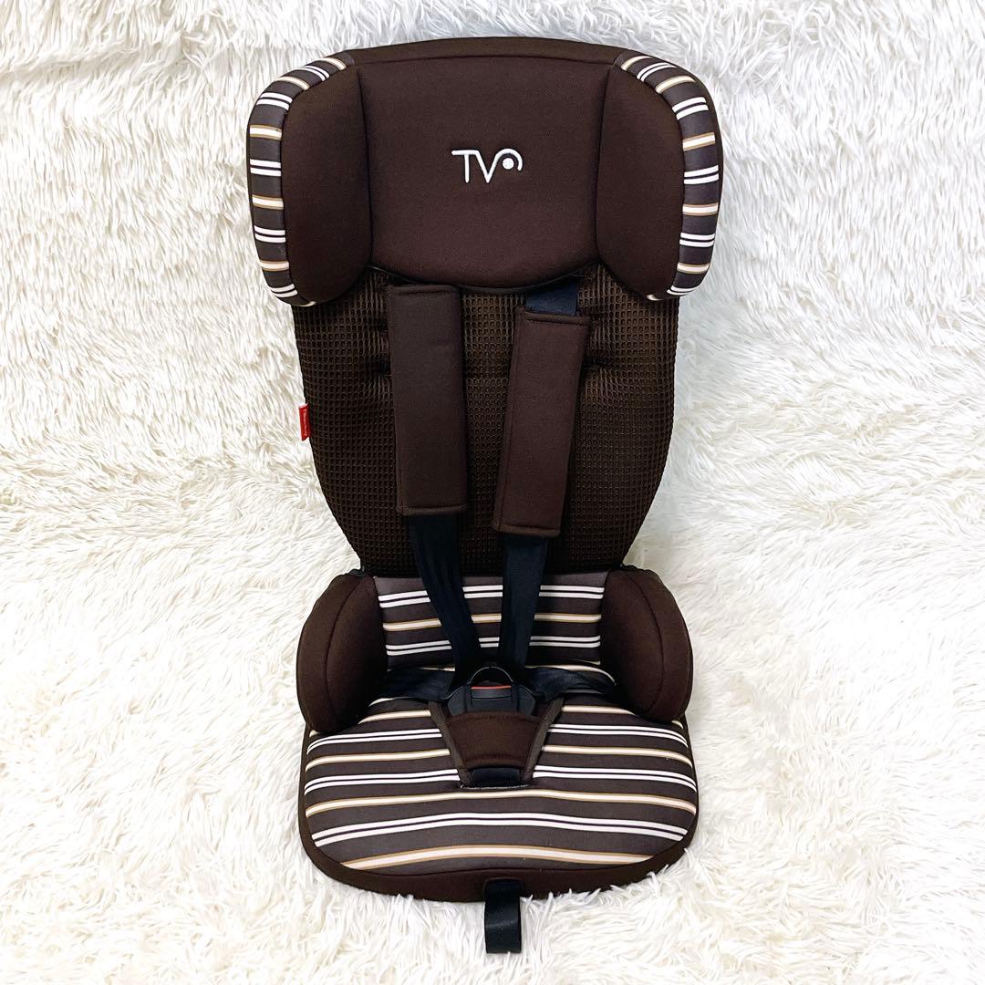 日本育児 トラベルベスト ECプラス ブラウン ボーダー ジュニアシート