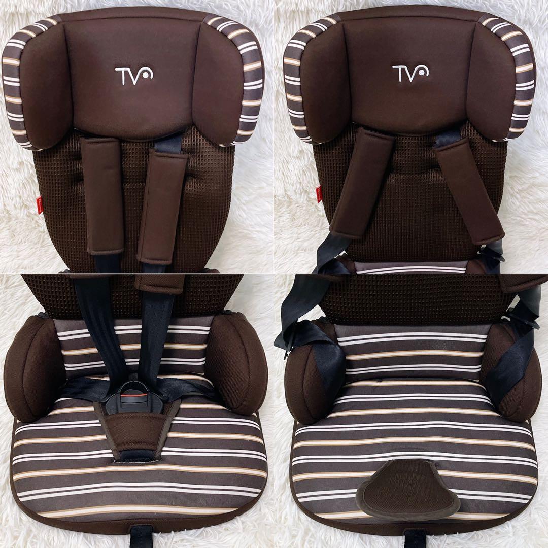 日本育児 トラベルベスト ECプラス ブラウン ボーダー ジュニアシート