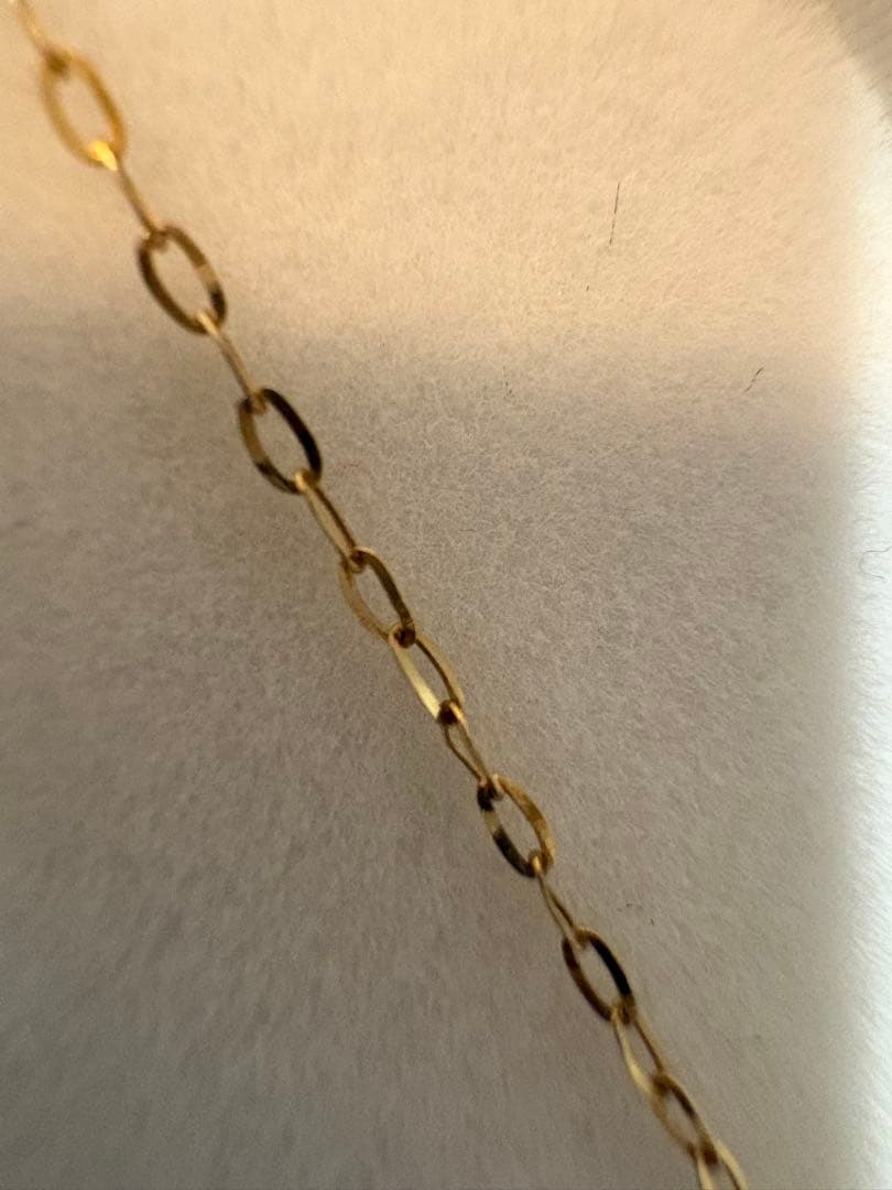 K18 60cm ネックレス スルーピン スライドアジャスター付