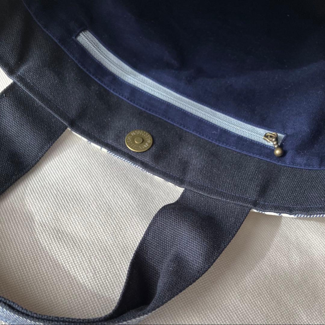 ミナペルホネン ハンドメイド　鳥の集う森パッチワーク×metsä トートバッグ