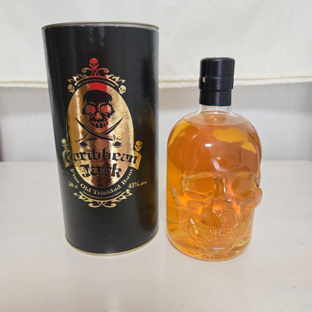 【ラム酒】カリビアンジャック トリニダート ラム スカルボトル
