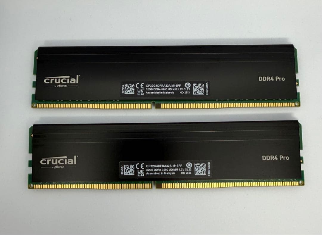 crucial DDR4 Pro 64GB (32GB × 2枚)