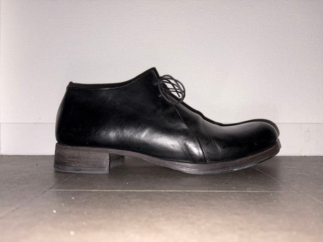 m.a+ Double Fold Shoes クラッタ 馬革 黒 42 美品