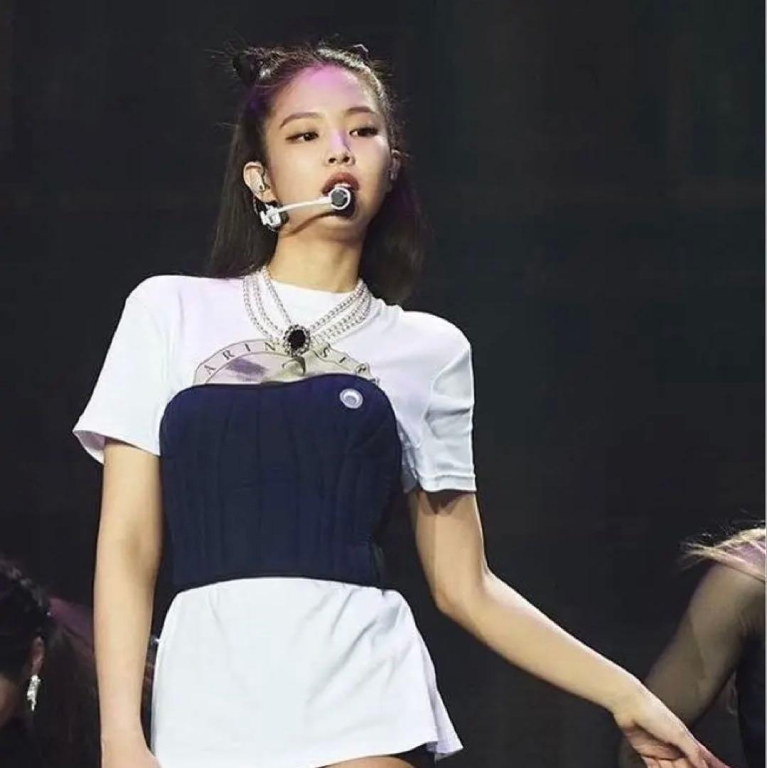 【MARINE SERRE】 NAVY Padded Bustier