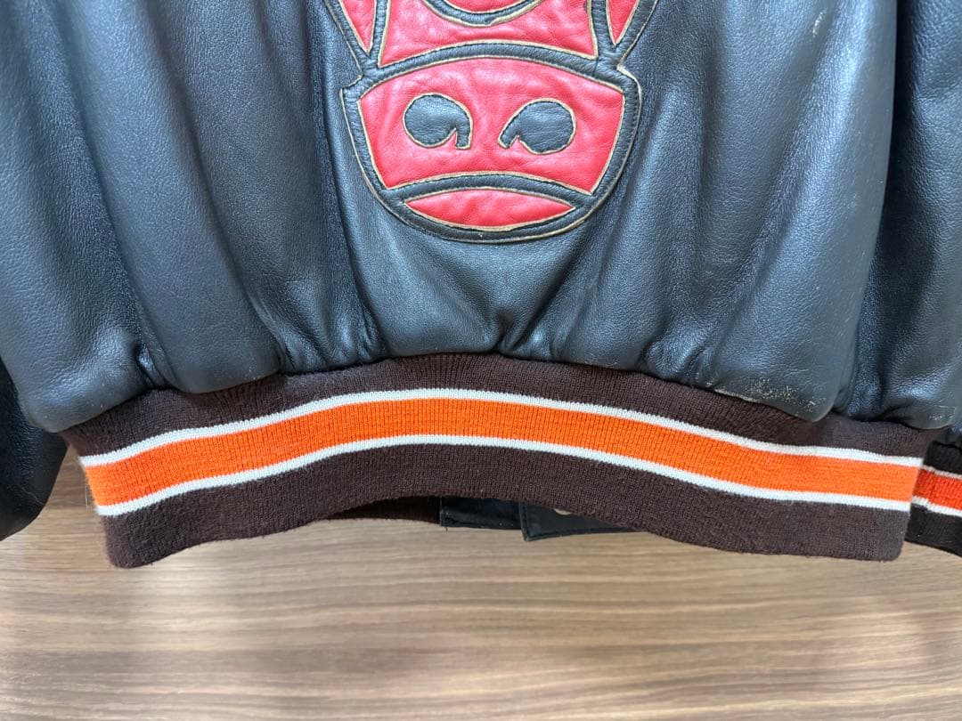 ジェフハミルトン シカゴブルズ レザー スタジャン リバーシブル 帽子セット M