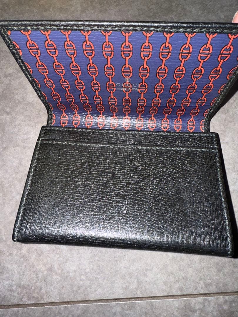 極美品　1回　短時間使用　gucci グッチ　インターロッキングG 名刺入れ
