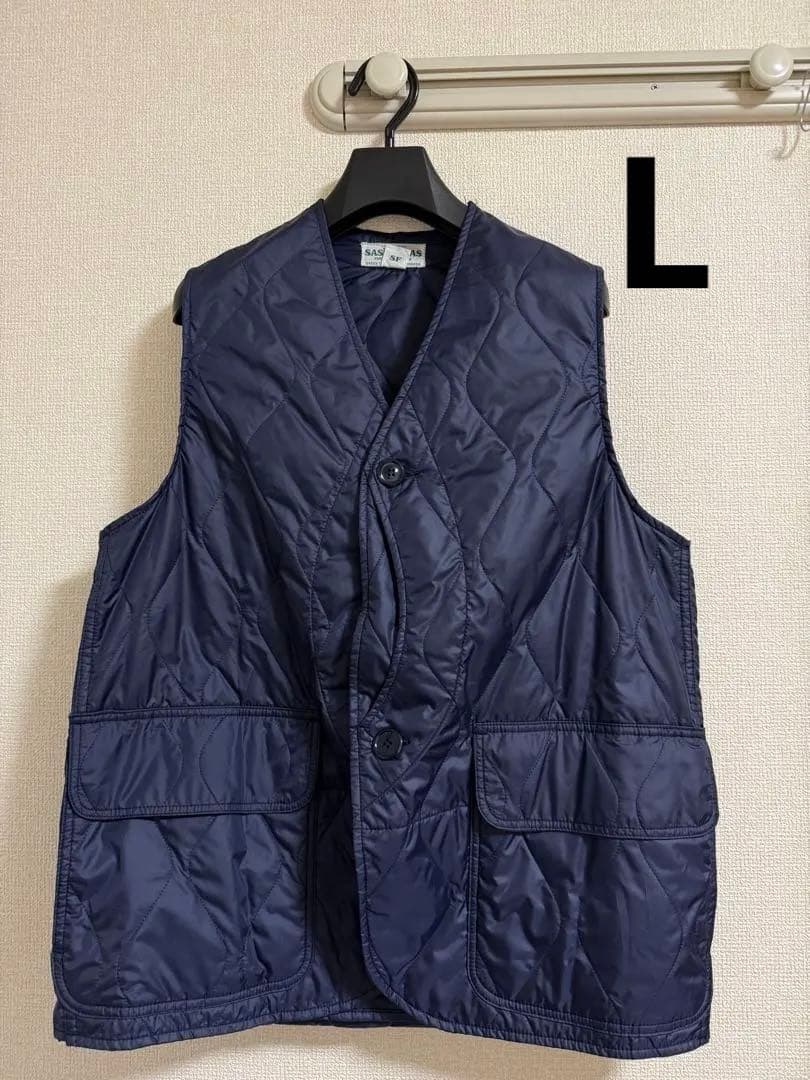 SASSAFRAS Garden Tough Vest ネイビー Lサイズ