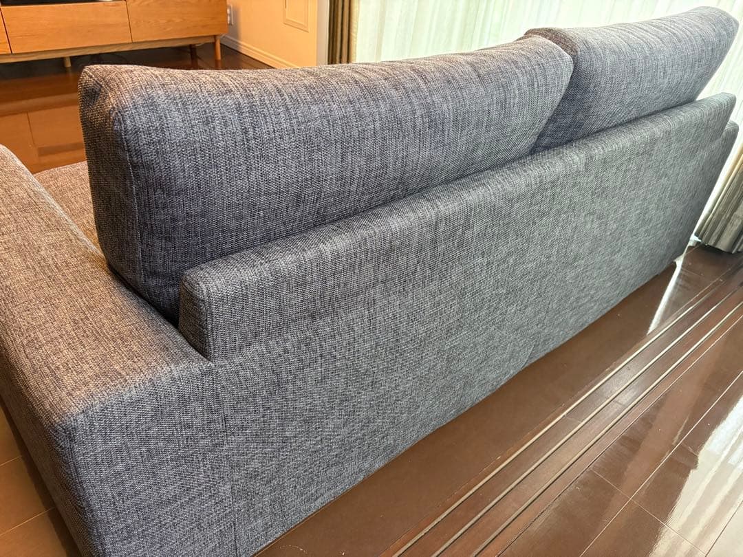 グレー ファブリック 3人掛けソファ ニトリ