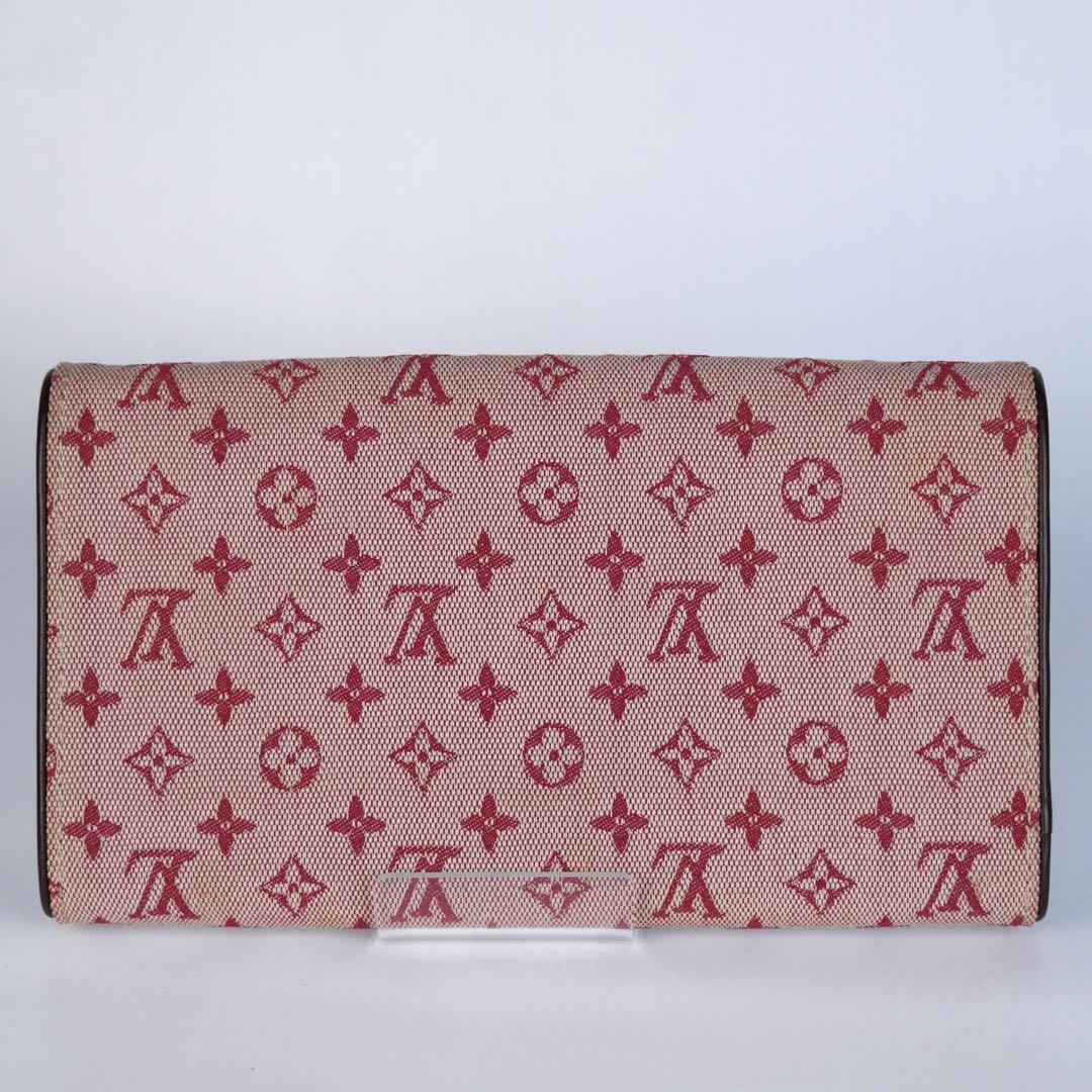 未使用に近い　LOUIS VUITTON モノグラム ミニ 長財布 ピンク