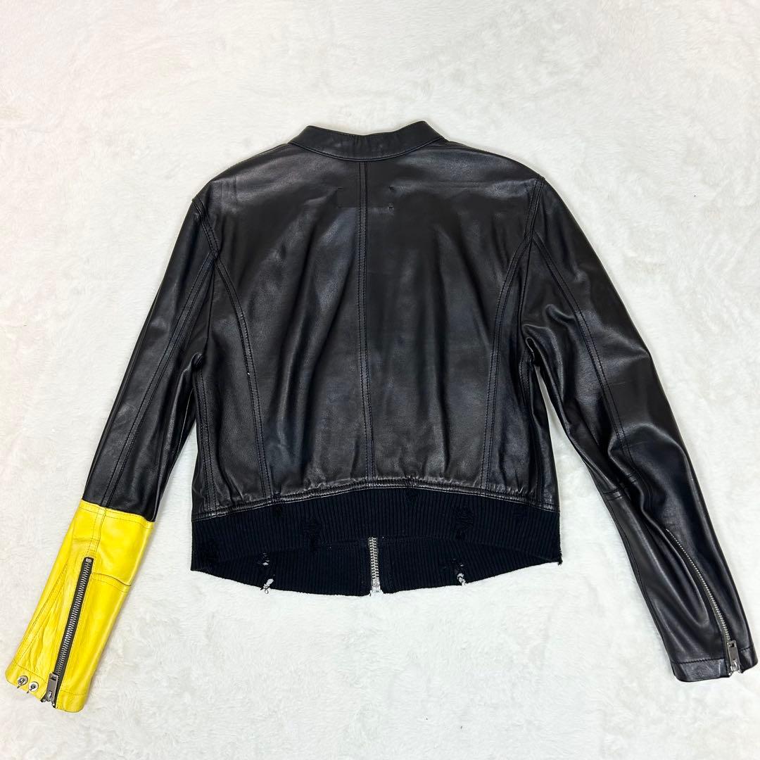 現行❗️DIESEL I-Iyssa ma1 レザージャケット　シングルライダース