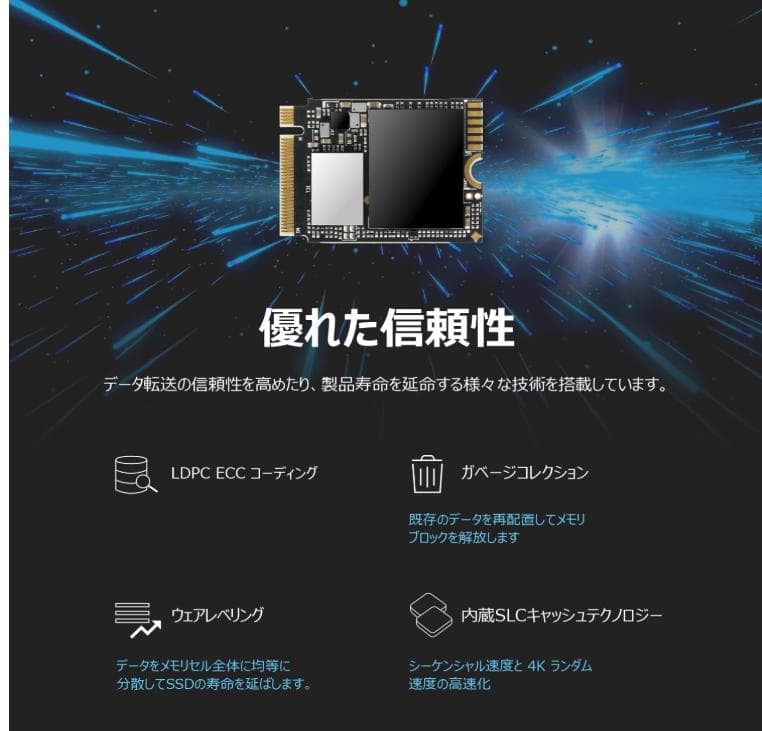 トランセンド M.2 SSD 1TB TS1TMTE310S-E