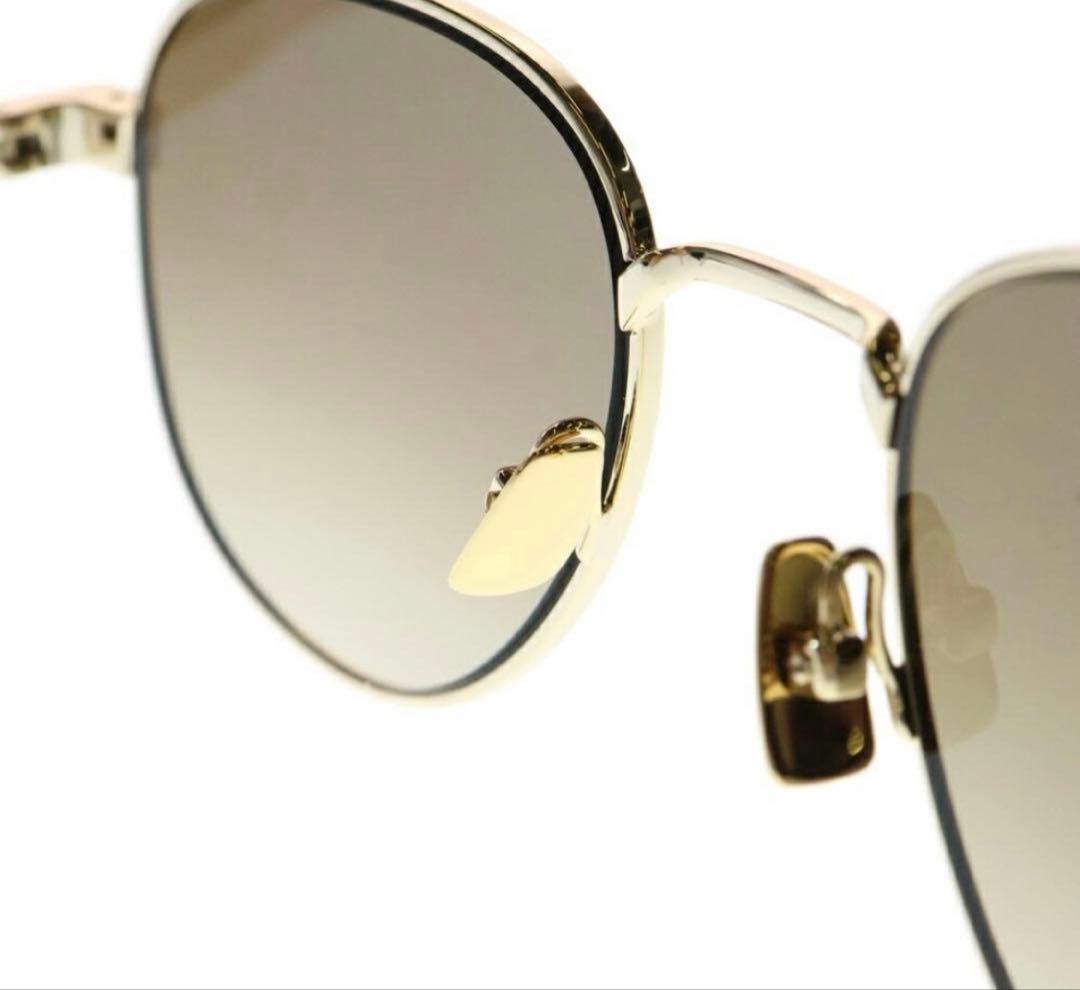 未使用　サンローラン　SL555 003 サングラス　ブラウン　ゴールド