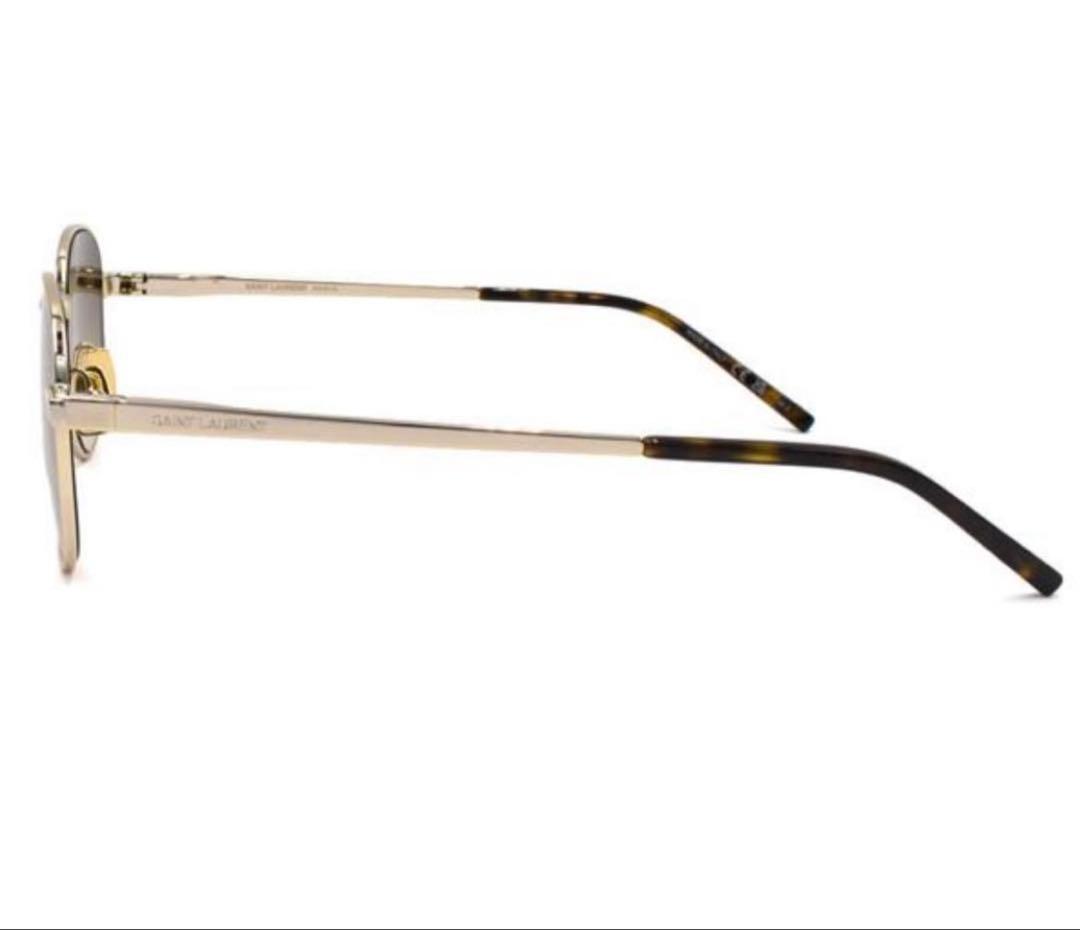 未使用　サンローラン　SL555 003 サングラス　ブラウン　ゴールド