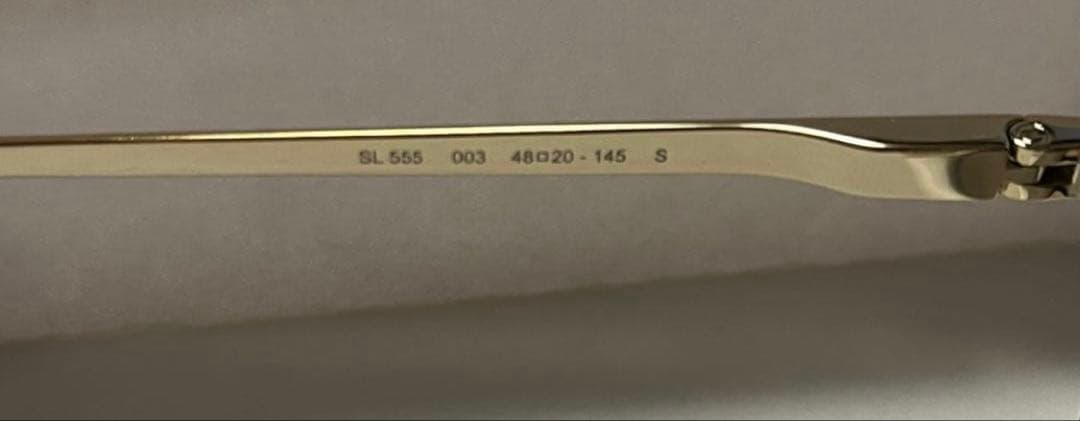 未使用　サンローラン　SL555 003 サングラス　ブラウン　ゴールド