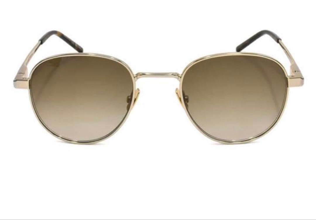 未使用　サンローラン　SL555 003 サングラス　ブラウン　ゴールド