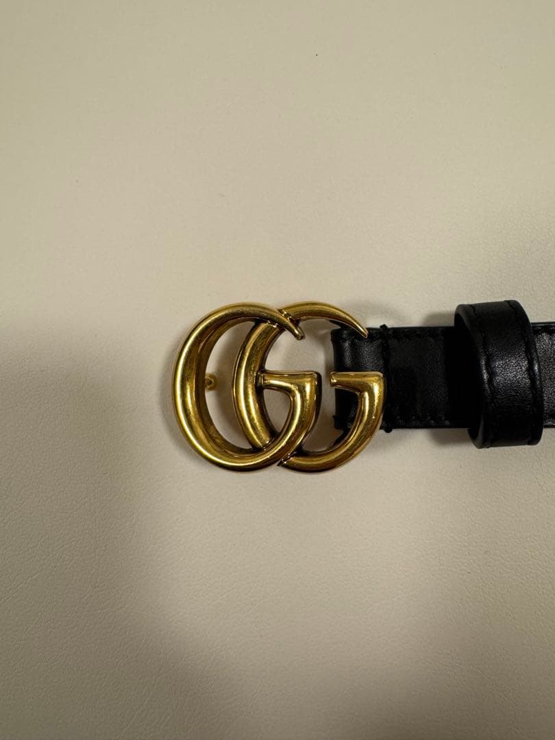 GUCCI グッチ ダブルG ベルト スリムベルト レディース