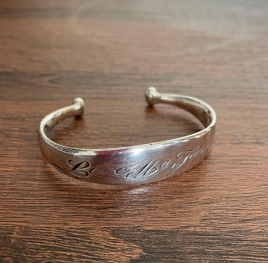 TOM BINNS シルバー バングル Love me Tender アガット