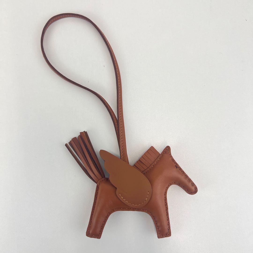 新品 HERMES エルメス ロデオ ペガサス ゴールド バッグチャーム K刻印