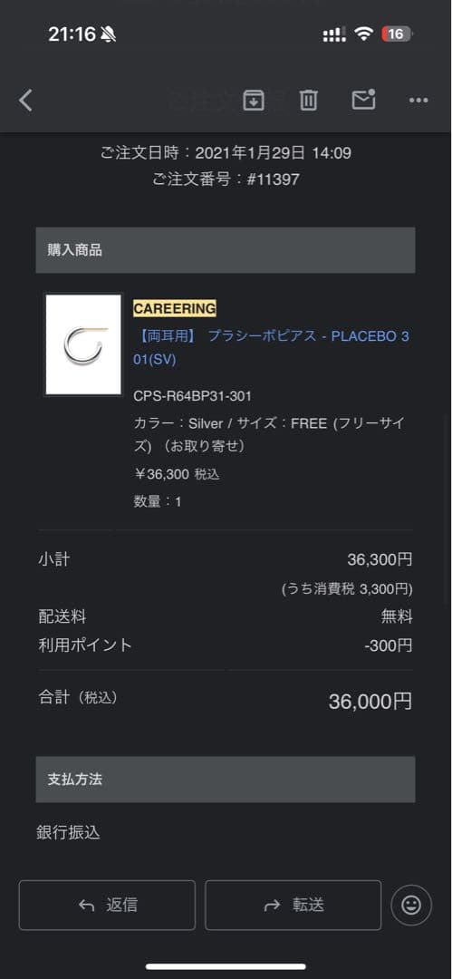 CAREERING｜PLACEBO301