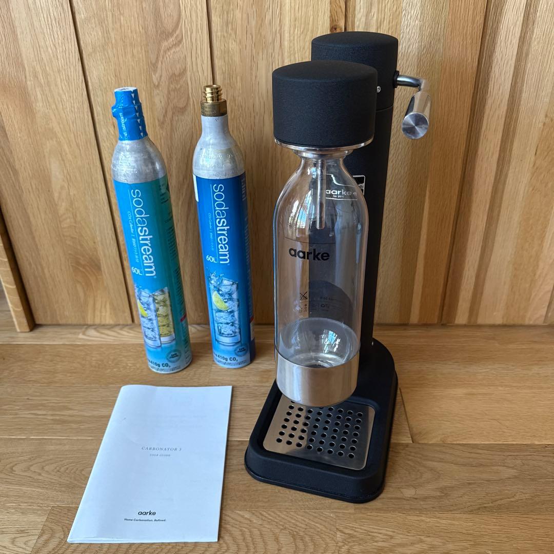 aarke Carbonator カーボネーター 3高級ステンレス製炭酸水