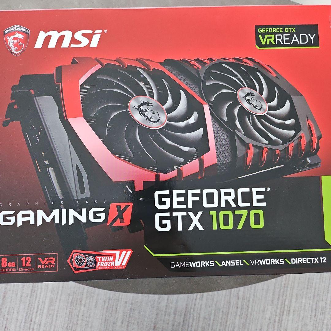 グラフィックボード・グラボ・ビデオカード MSI GeForce GTX 1070 GAMING X 8G GPU