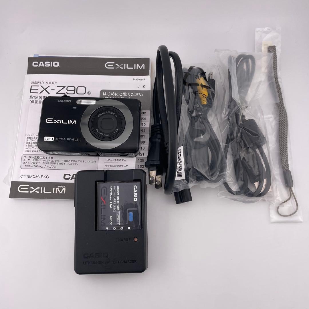 追加あり⭕️【動作確認済み】CASIO EXILIM EX-Z90　ブラック