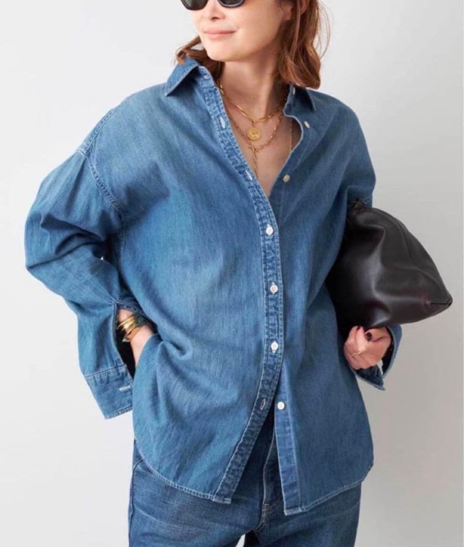 ラスト1点即納【Deuxieme Classe】 Lee別注 デニムシャツ